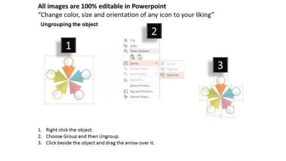 Business Diagram Arrows For Service Quality Management PowerPoint Templates