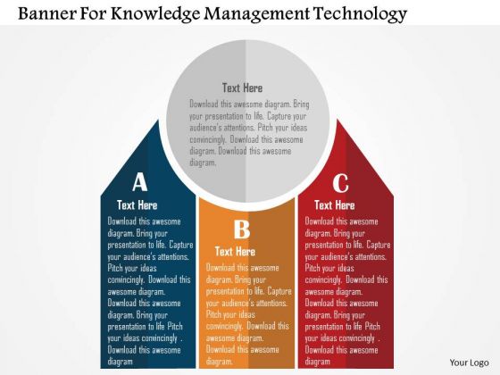 Business Diagram Banner For Knowledge Management Technology PowerPoint Templates