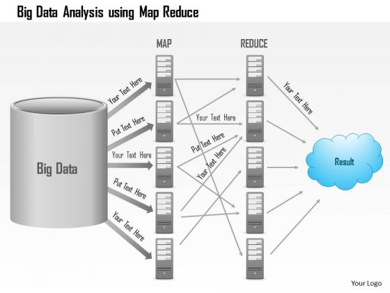 Business Diagram Big Data Analysis Using Map Reduce Batch Processing Ppt Slide