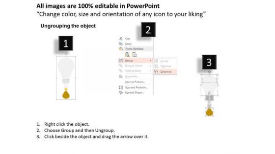 Business Diagram Bulbs For Creative Business Ideas Presentation Template