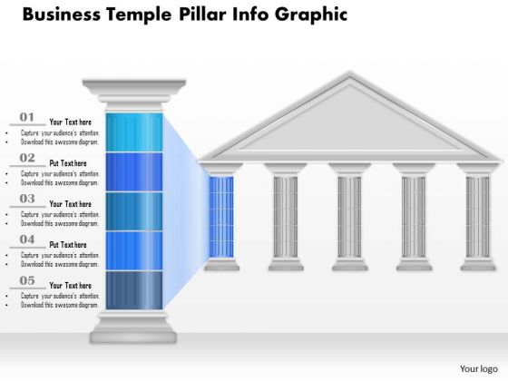 Business Diagram Business Temple Pillar Info Graphic Presentation Template