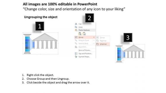 Business Diagram Business Temple Pillar Text Info Graphic Image Presentation Template