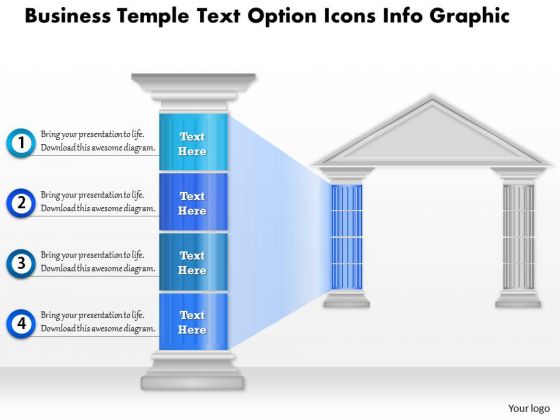 Business Diagram Business Temple Text Option Icons Info Graphic Presentation Template