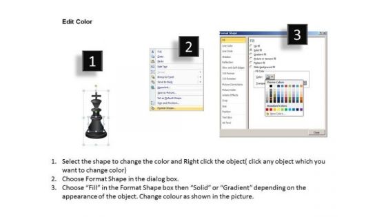 Business Diagram Chess Board Strategy Diagram