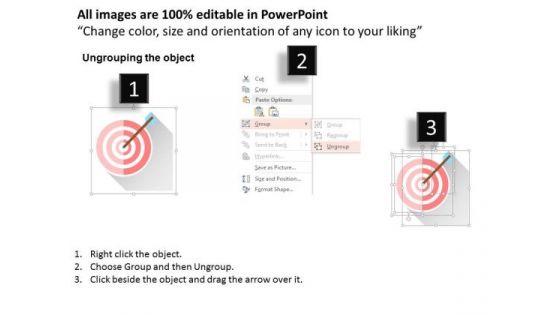 Business Diagram Dart Board For Target Planning Presentation Template