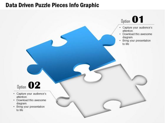 Business Diagram Data Driven Puzzle Pieces Info Graphic Presentation Template
