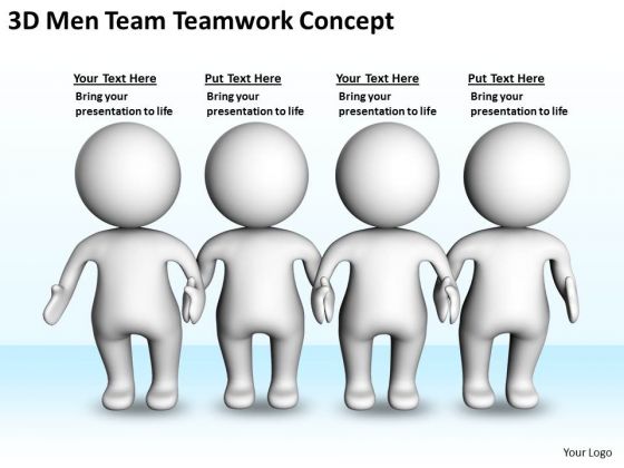 Business Diagram Examples Men Team Teamwork Concept PowerPoint Templates Ppt Backgrounds For Slides
