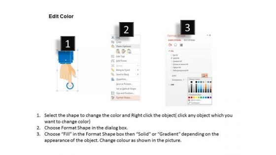 Business Diagram Finger Touch With Human Hands For Technology Presentation Template