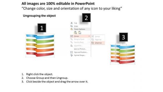 Business Diagram Five Steps Process Info Graphic Presentation Template