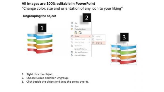 Business Diagram Four Steps Process Info Graphic Slide Presentation Template