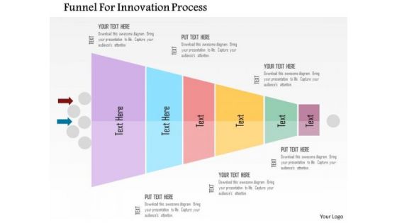 Business Diagram Funnel For Innovation Process Presentation Template