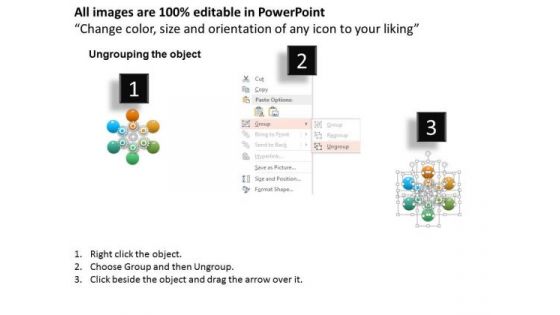 Business Diagram Gears In Circular Order Presentation Template