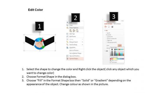Business Diagram Handshake For Exclusive Marketing Agreement Presentation Template