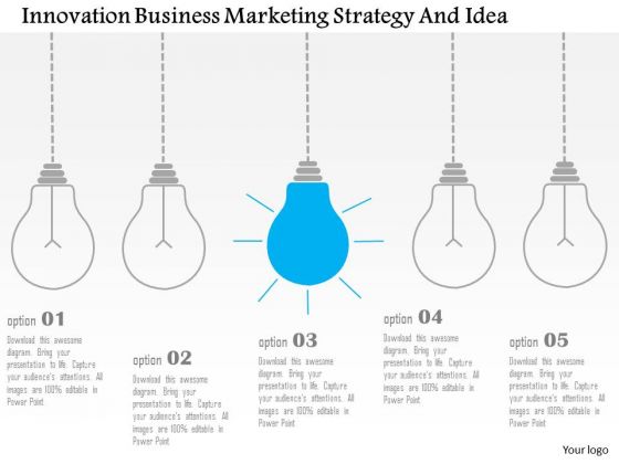 Business Diagram Innovation Business Marketing Strategy And Idea Presentation Template