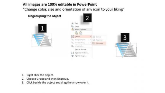 Business Diagram Inverted Upright Pyramid 80 20 Rule Presentation Template