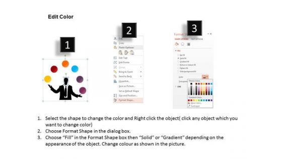 Business Diagram Man Juggling For Total Productive Maintenance Presentation Template
