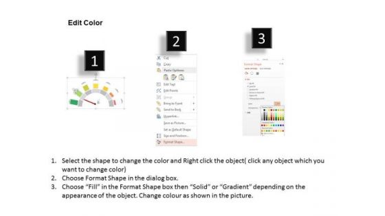Business Diagram Meter With Multiple Cells And Charging Conditions Presentation Template