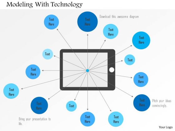 Business Diagram Modeling With Technology Presentation Template