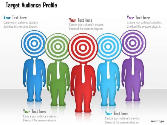 Business Diagram Of Target Audience Profile Presentation Template