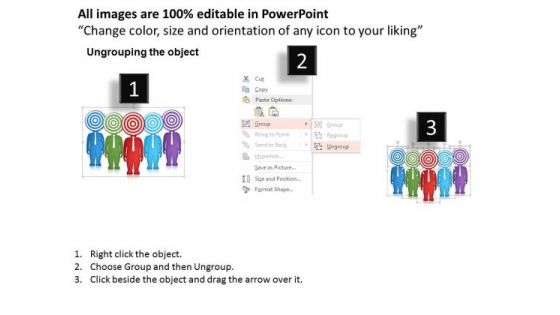 Business Diagram Of Target Audience Profile Presentation Template