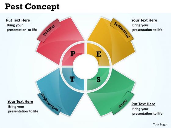 Business Diagram Pest Concept Business Cycle Diagram
