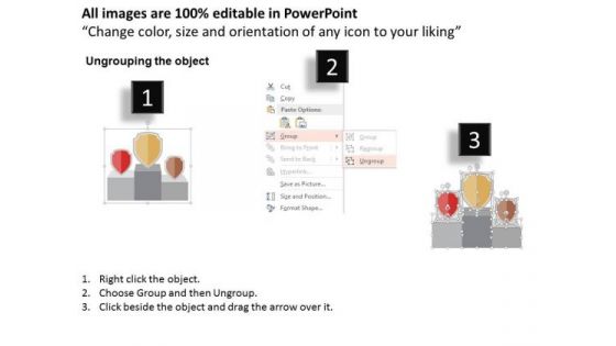 Business Diagram Podium For Winners Presentation Template