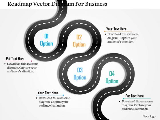 Business Diagram Roadmap Vector Diagram For Business Presentation Template