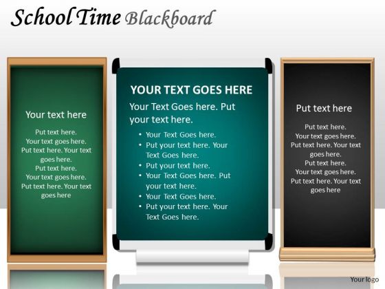 Business Diagram School Time Blackboard Marketing Diagram