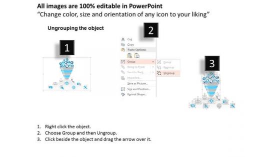 Business Diagram Sentiment Analysis From Different Social Media Feeds Ppt Slide