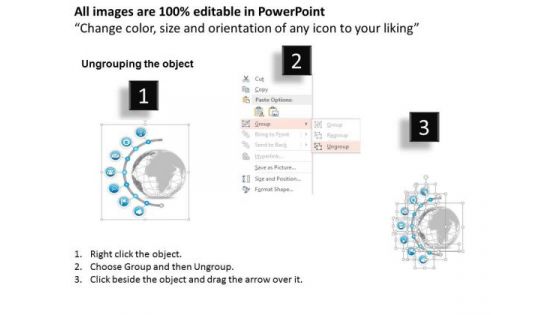 Business Diagram Seven Point Agenda Diagram Presentation Template