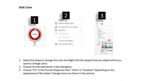 Business Diagram Six Staged Pie Charts For Text Representation PowerPoint Slide