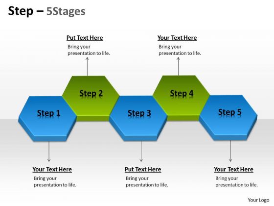 Business Diagram Step 5 Stages Marketing Diagram