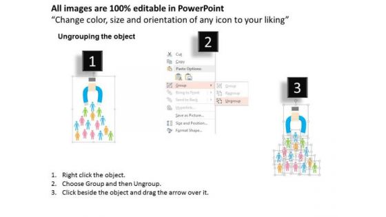 Business Diagram Strategy To Attract New Customers Presentation Template