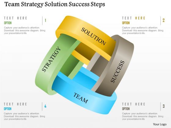 Business Diagram Team Strategy Solution Success Steps Presentation Template
