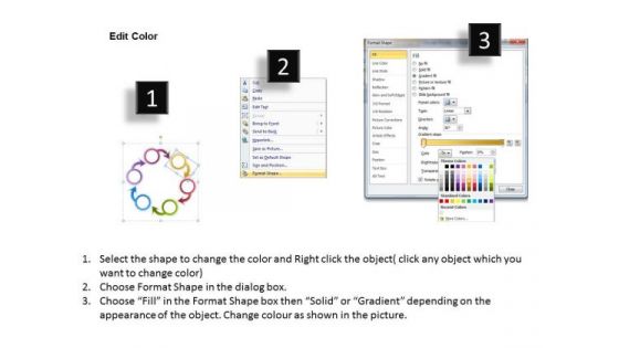 Business Diagram Templates 6 Stage Circular Budget Management Chart PowerPoint