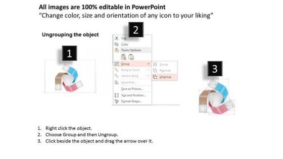 Business Diagram Three Steps Workflow Diagram Presentation Template