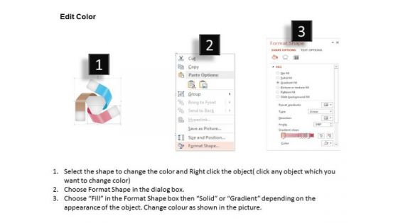 Business Diagram Three Steps Workflow Diagram Presentation Template
