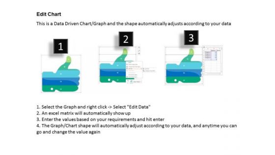 Business Diagram Thumb Diagram With Five Stages For Data Representation PowerPoint Slide