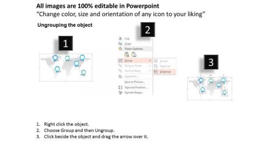 Business Diagram World Map With Networking For Business And Marketing Presentation Template
