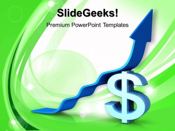 Business Dollar Growth Arrow PowerPoint Templates And PowerPoint Themes 0912