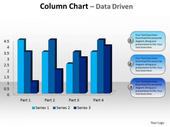 Business Editable PowerPoint Templates Business Beveled Column Chart Ppt Slides