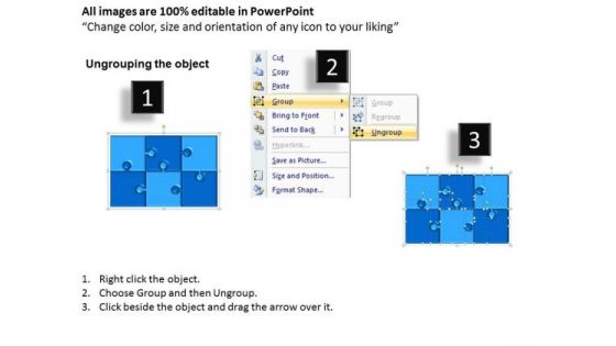 Business Editable PowerPoint Templates Business Interconnected Jigsaw Puzzle Pieces Ppt Slides