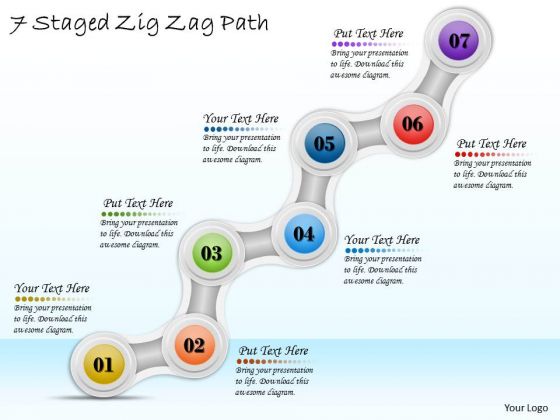 Business Expansion Strategy 7 Staged Zig Zag Path Strategic Plan Format