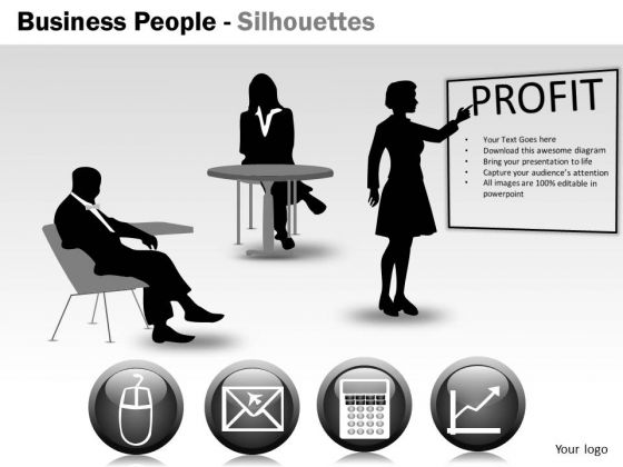 Business Finance Strategy Development Business People Silhouettes Strategic Management