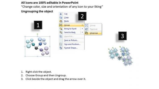 Business Finance Strategy Development Combined Text Circles Sales Diagram