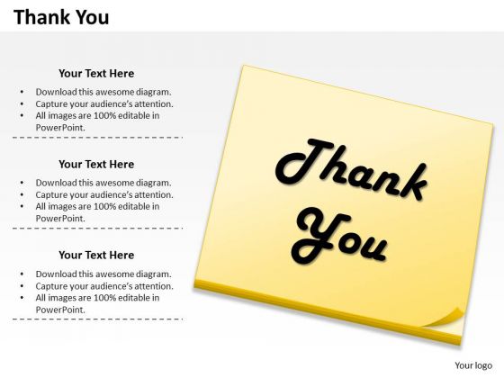 Business Finance Strategy Development Handwritten Thank You Slide Sales Diagram