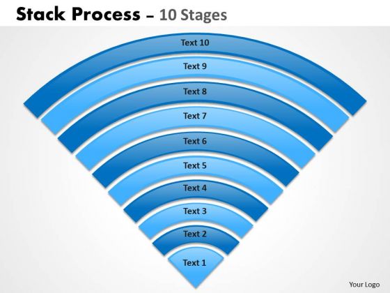 Business Finance Strategy Development Stack Process Blue Diagram Sales Diagram