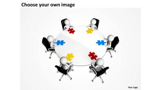 Business Flow Charts Examples With Jigsaw Puzzle PowerPoint Templates Ppt Backgrounds For Slide