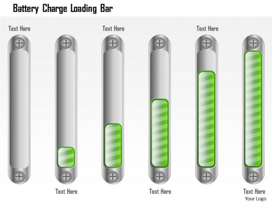 Business Framework Battery Charge Loading Bar PowerPoint Presentation