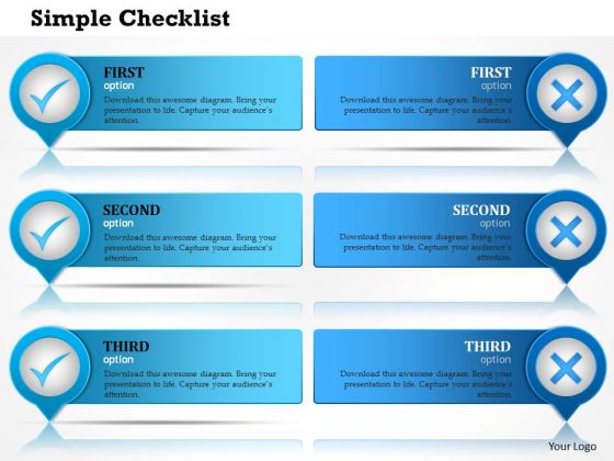 Business Framework Checklist PowerPoint Presentation